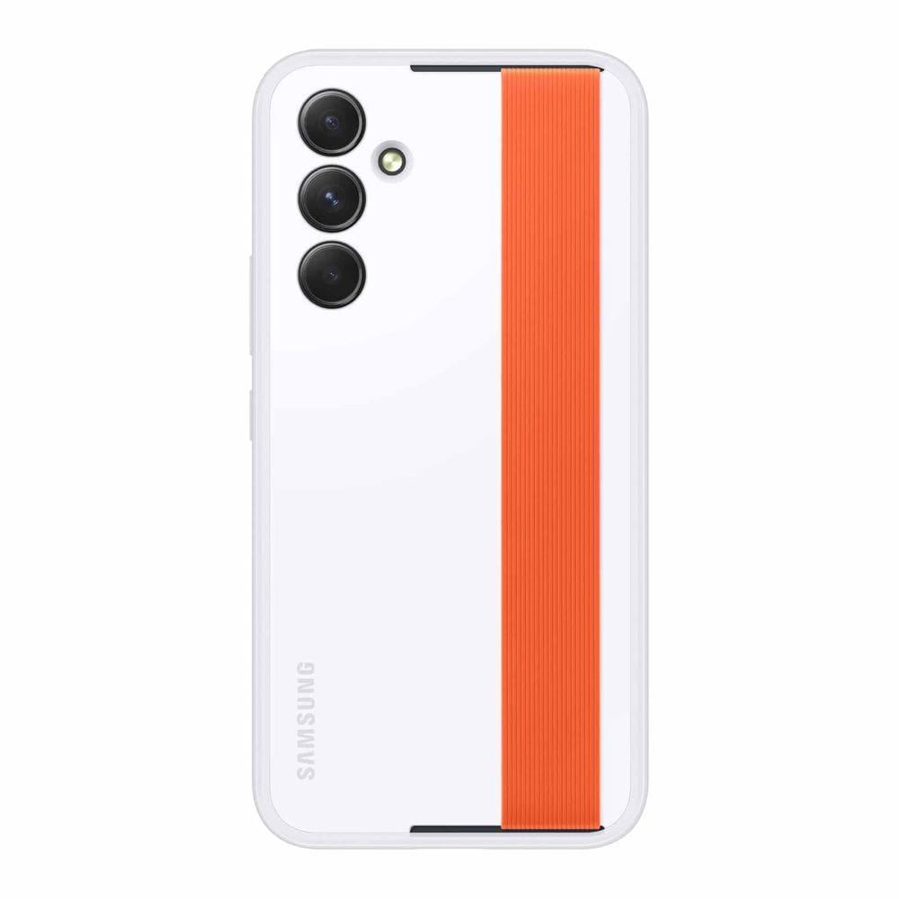 Capa de telefone SAMSUNG Galaxy A54 5G Haze Grip com alças brancas