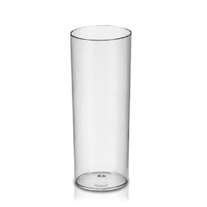 Kit 4 Copos Tubo 300 Ml Em Acrílico Krystalon