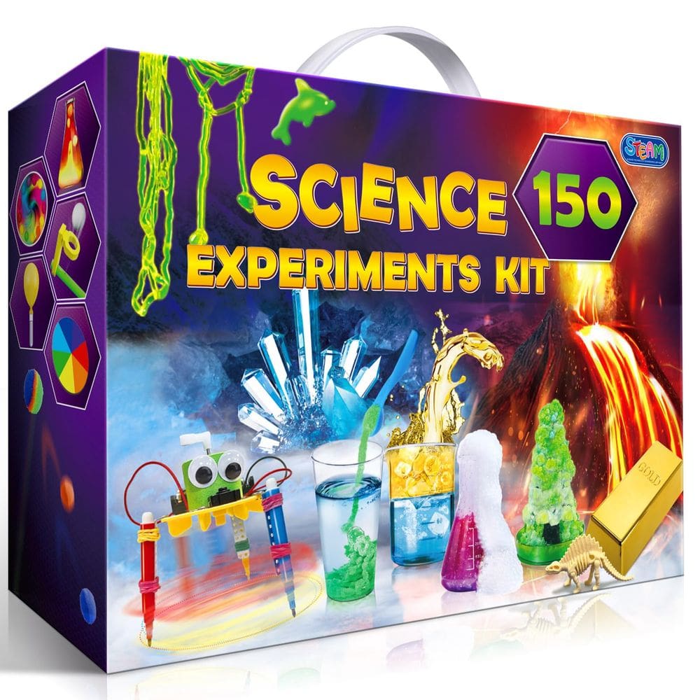 Kits científicos UNGLINGA 150 Experiments para crianças com ferramentas e manual