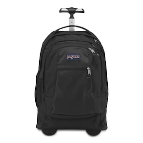 Mochila com rodinhas JanSport Driver, bolsa de viagem de 8 rodas preta