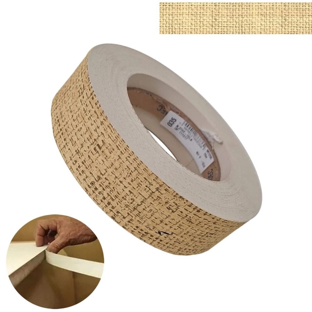 Fita De Borda PVC Tela 22mm X 20m Proadec