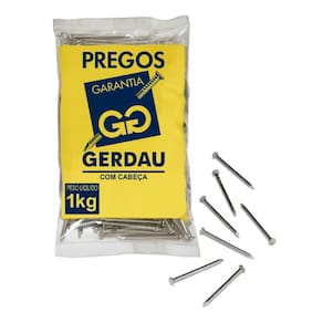 Prego Polido com Cabeça 19x36 Gerdau 1kg
