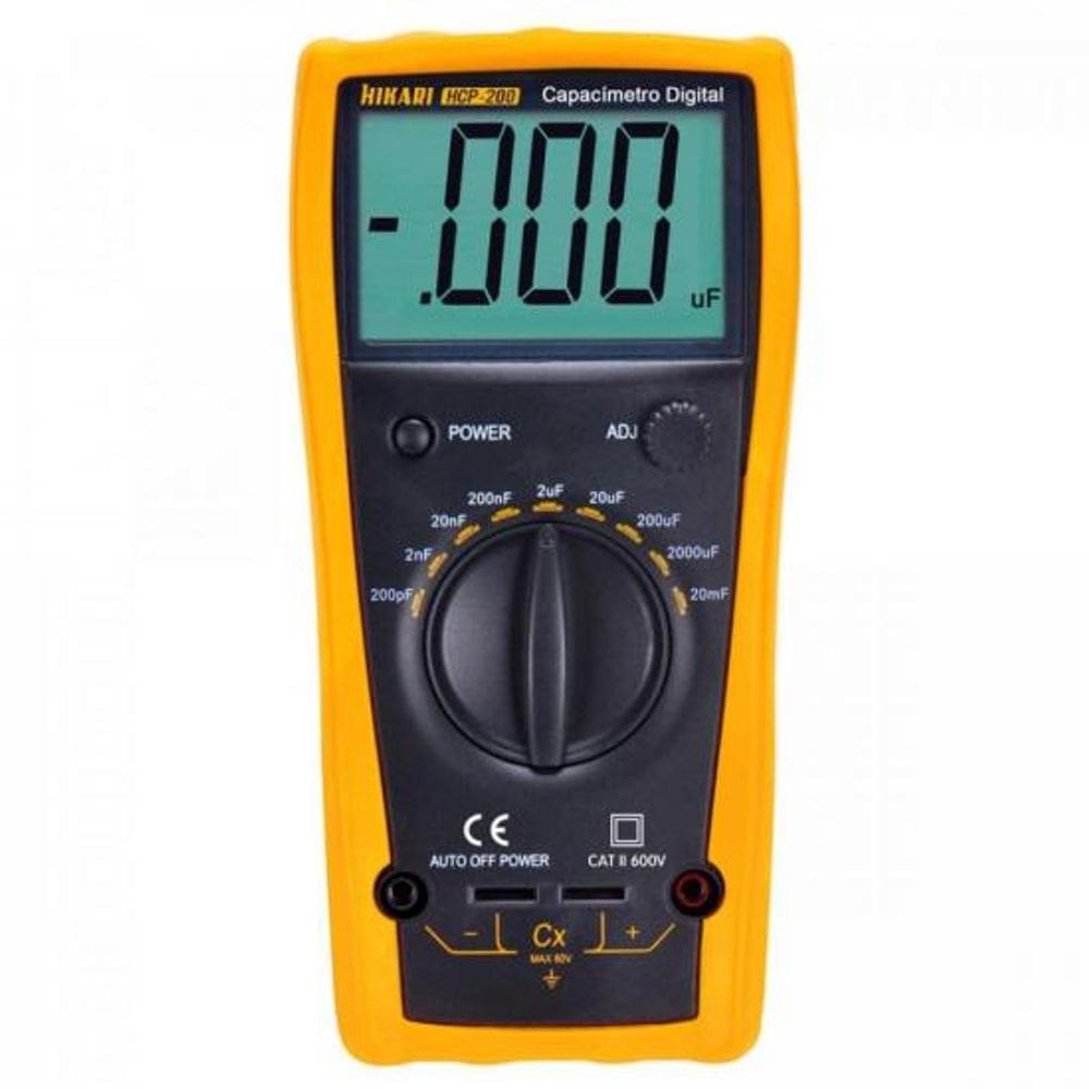 Capacimetro Digital HCP200 Amarelo Hikari