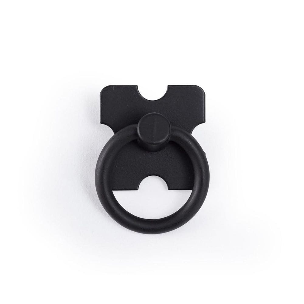 Kit Com 16 Puxador Argola Preto Pz-1063 Para Moveis