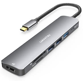 Adaptador multiporta 7 em 1 USB C Hub UANTIN 4K HDMI 100W PD