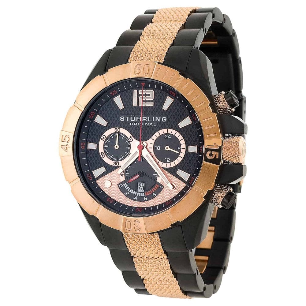 Relógio Masculino Westport 235 com 44mm de diâmetro e pulseira em couro. Stuhrling