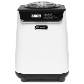 Máquina de Sorvete Automática 1,2L com Visor Digital LCD, Temporizador, Sem Pré-Congelamento e Compressor Integrado, 110V, Whynter ICM-128WS, Branca