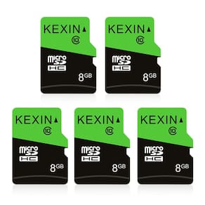 Cartão Micro SD KEXIN 8GB, pacote com 5, com adaptador SD UHS-I C10