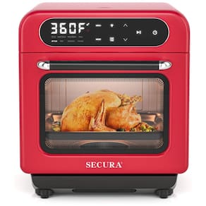 Forno Elétrico de Bancada a Vapor 12L com Convecção e Função Air Fryer, Menu de Cozimento Automático, 110V 1100W, Secura, Verde Menta