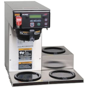 Cafeteira Comercial  Automática 12 Xícaras, Dupla Voltage, 3 Aquecedores, Bivolt 1500W, Axioma BUNN DV 3, Prata