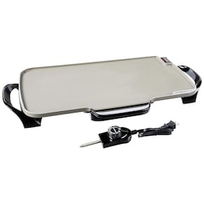 Grelhador Elétrico em Cerâmica com Alças Removíveis e Controle de Temperatura, 110V 1500W, Presto, Preta