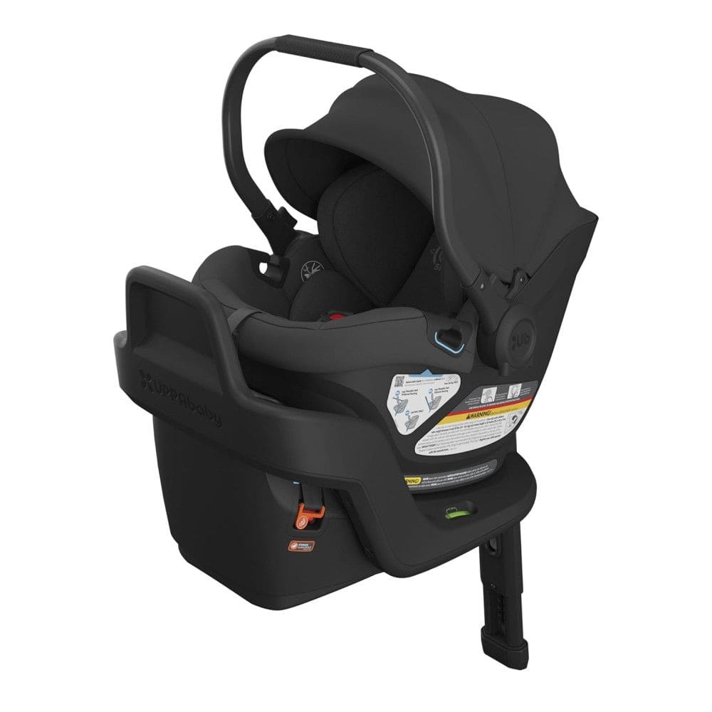 Cadeira de Bebe para Carro com Base, Alça de Transporte Ergonômica e Capota Grande, UPPAbaby Aria, Preta