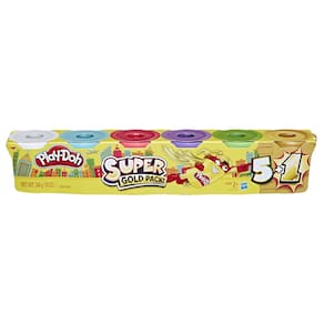 PlayDoh-super silver gold 6 pack HASBRO