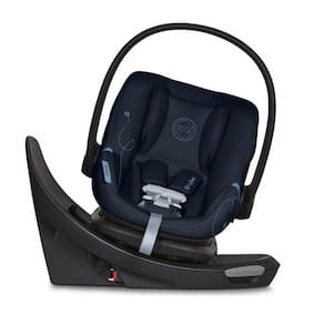 Cadeira de Bebê para Carro com Base Giratória de 180º, Barra Anti-Rebote e Apoio de Cabeça Ajustável em 11 Posições, Cybex Aton G Swivel , Azul Oceano