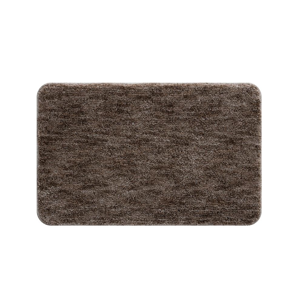 Tapete Lotus Grosso Pelo Baixo Antiderrapante - Bege - 150cm Redondo