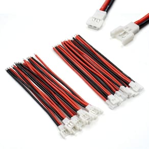 Cabo Elechawk 10 pares de 2,0 mm Spade 2P 80mm para bateria Lipo 1S