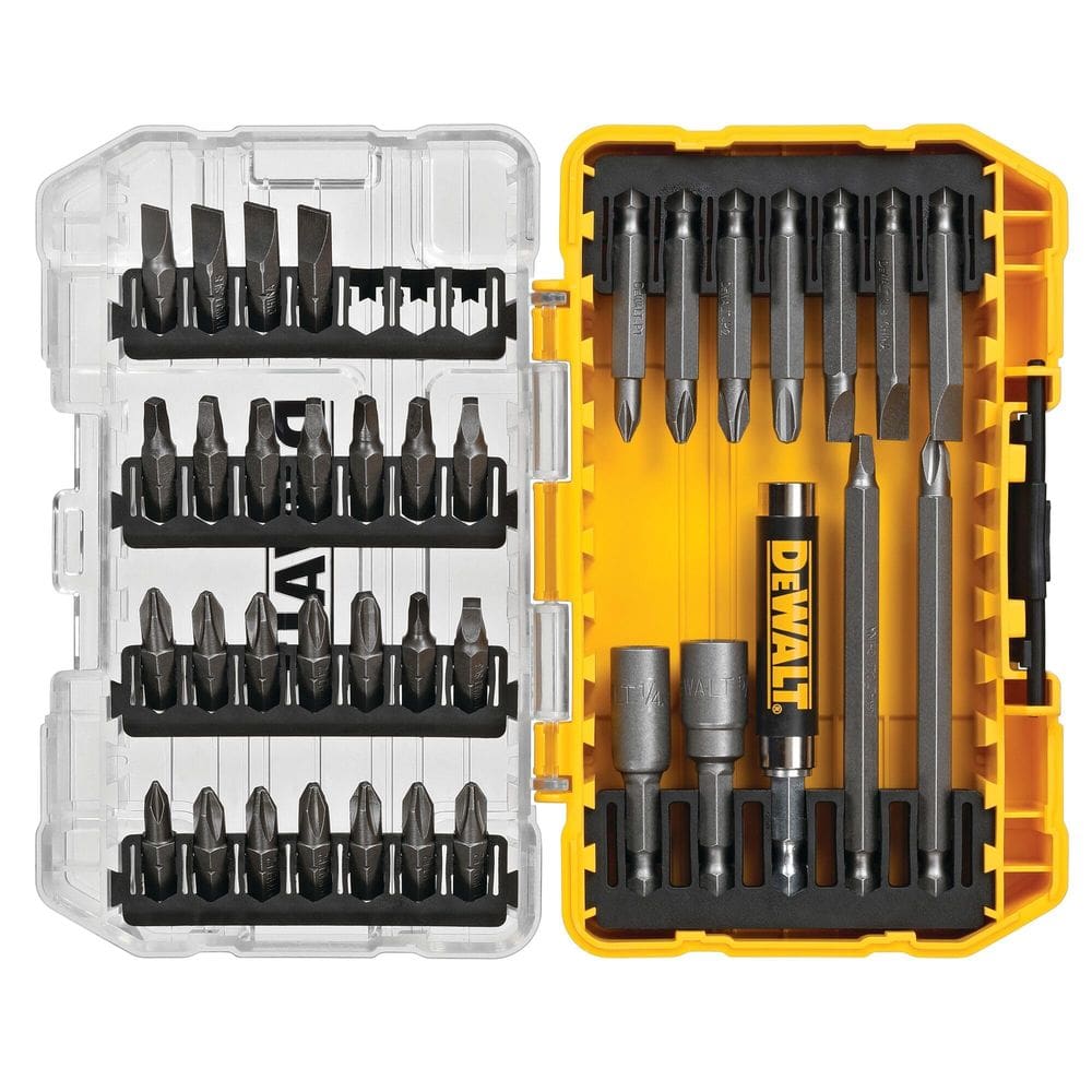 Conjunto de chaves de fenda DEWALT de 37 peças com guia de acionamento magnético