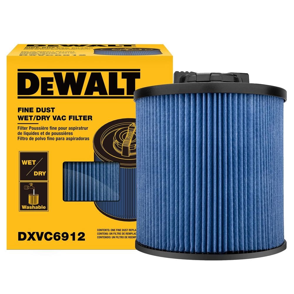 Compre filtros de aspiração de substituição DEWALT para aspirador de pó seco e úmido de 23-60 L