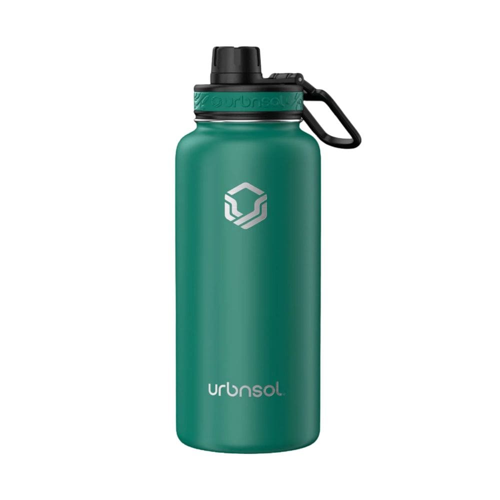 Garrafa Térmica Em Aço Inox Com Protetor Hydrotank Cor Verde 946ml Urbnsol