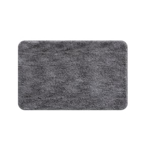 Tapete Lotus Grosso Pelo Baixo Antiderrapante  - Cinza - 150cm Redondo
