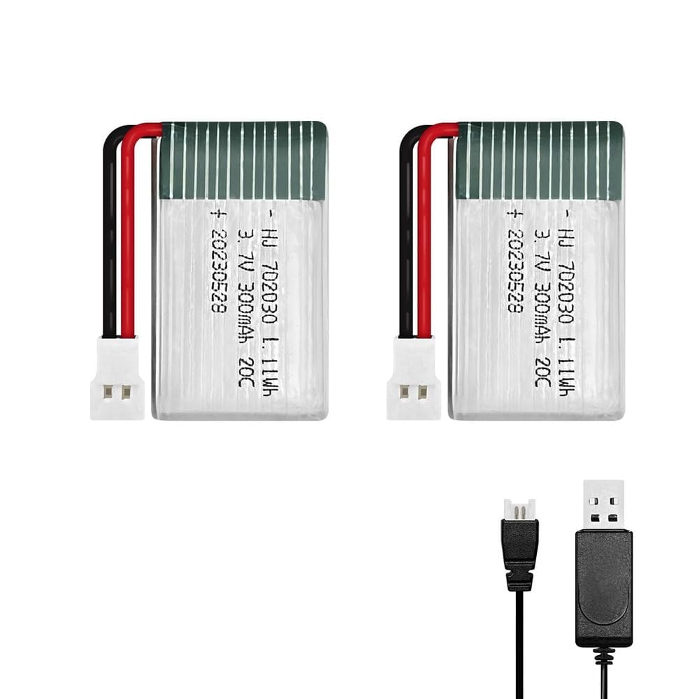 Bateria Lipo HAWK`S WORK 3.7V 300mAh para helicóptero de avião RC