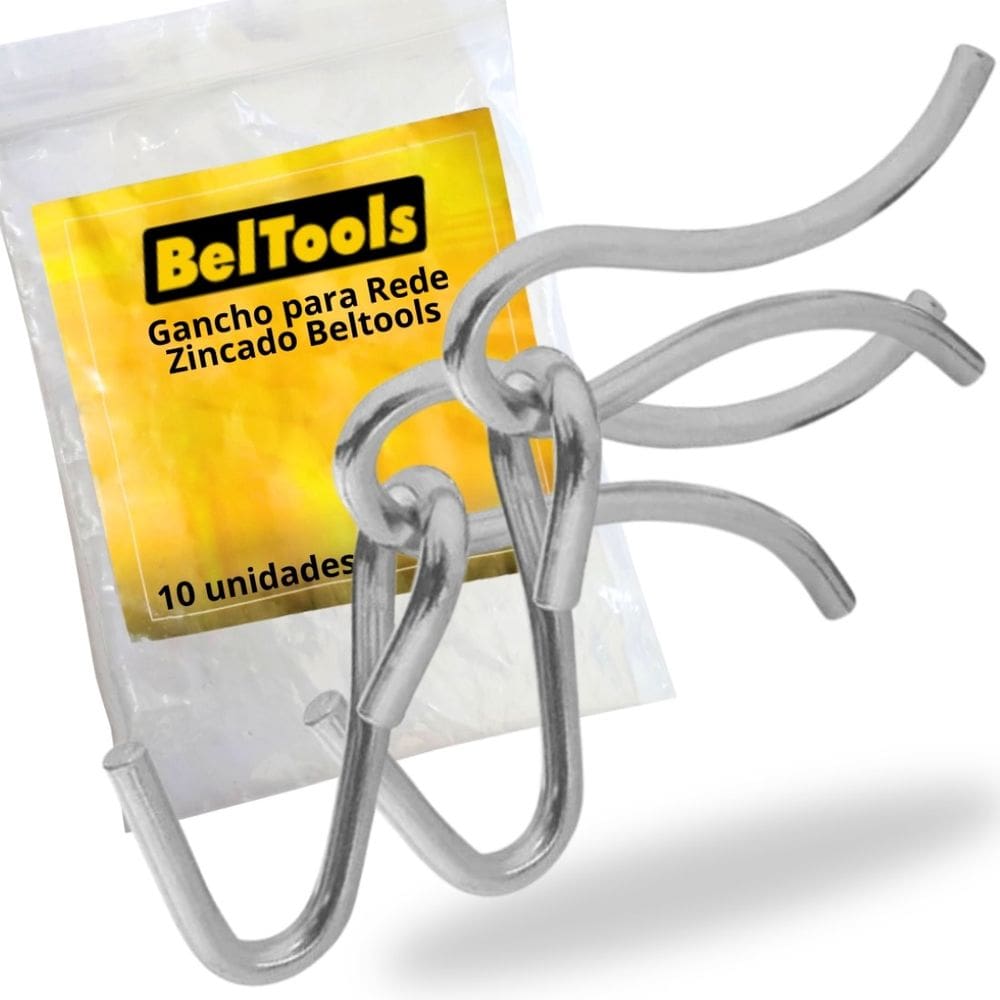 KIT C/ 4 Gancho para Rede de Chumbar Zincado Beltools