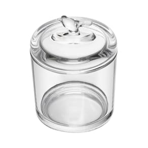Pote de Cristal C/Tampa Bird Transparente 14,5x10,5cm Wolff
