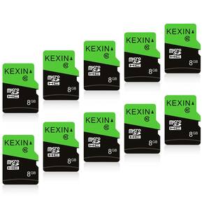 Cartão Micro SD KEXIN 8GB UHS-I C10 com adaptador SD, pacote com 20