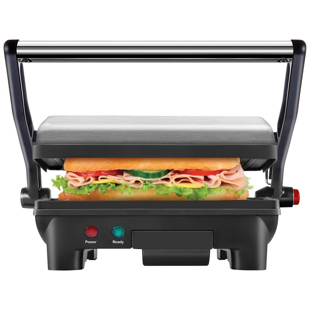 Sanduicheira, Panini Antiaderentes, Aço Inox, 1000W, 110v, CHEFMAN RJ02 180, Prateado