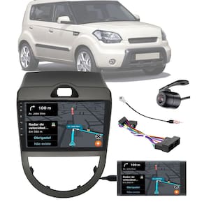 Multimídia 2 Din 9" Polegadas Kia Soul 2009 até 2011 Espelhamento Bluetooth USB + Chicotes + Câmera Ré