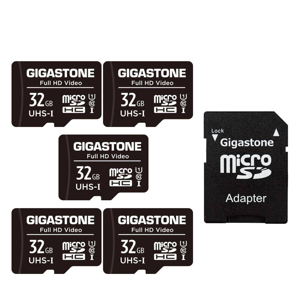 Cartão Micro SD Gigastone 32GB, pacote com 5 vídeos Full HD de 90 MB/s