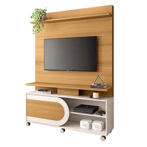 Estante Home Theater Órbis Cinamomo Off White - HB Móveis