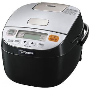 Panela Elétrica de Arroz, 700 mL, 500W, preto prateado, 110v, ZOJIRUSHI NL BAC05SB, Preto