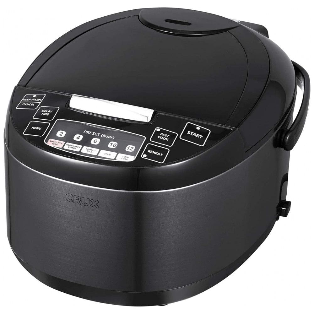 Panela Elétrica de Arroz, 2,8 L, 600W, preta, 110v, CRUX 14997, Preto