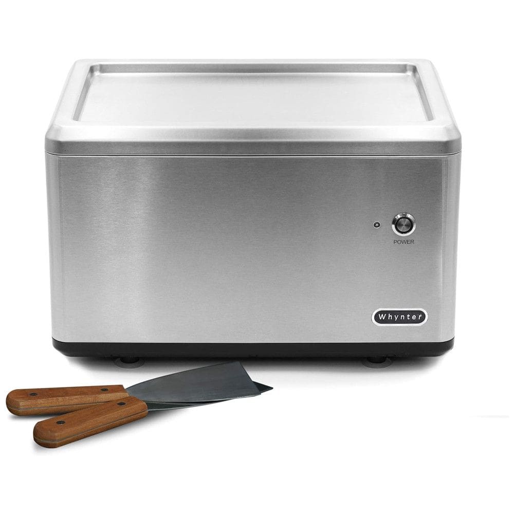 Sorveteira Elétrica Aço Inoxidável 0,5 Litros, 110v, WHYNTER ICR 300SS, Prateado