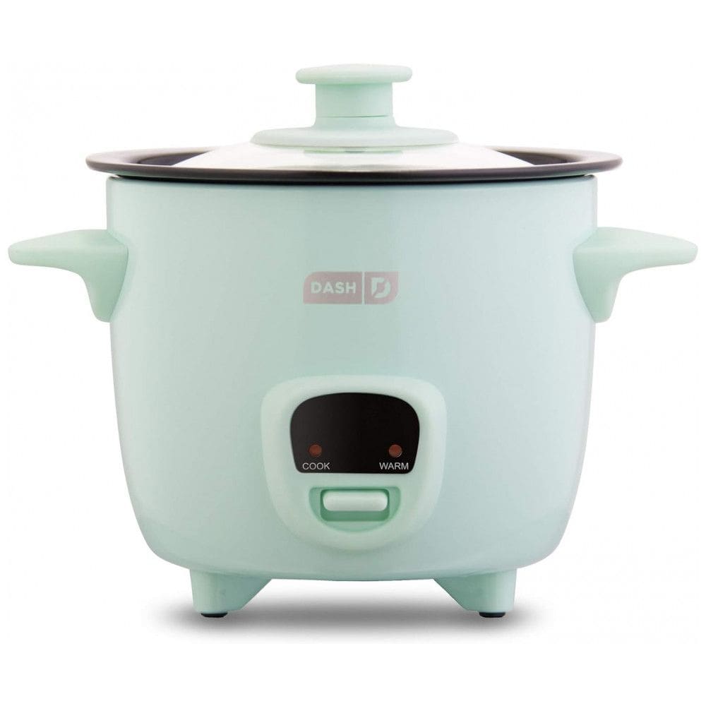 Mini Panela de Arroz a Vapor 480 mL Antiaderente Removível 200W, 110v, DASH DRCM200GBAQ04, Verde