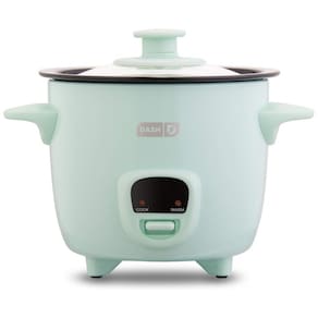 Mini Panela de Arroz a Vapor 480 mL Antiaderente Removível 200W, 110v, DASH DRCM200GBAQ04, Verde