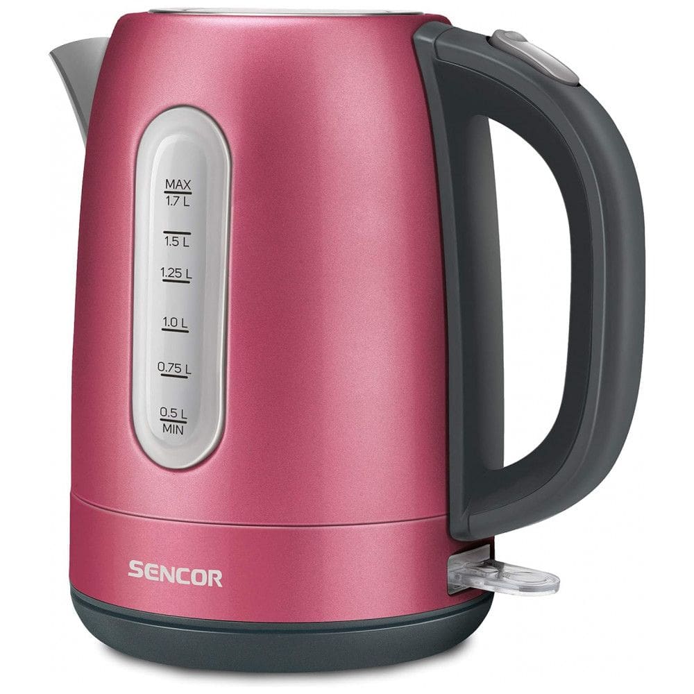 Chaleira Elétrica 1.7L com Proteção de Fervura e Aço Inoxidável, 110v, SENCOR SWK1774RD, Rosa