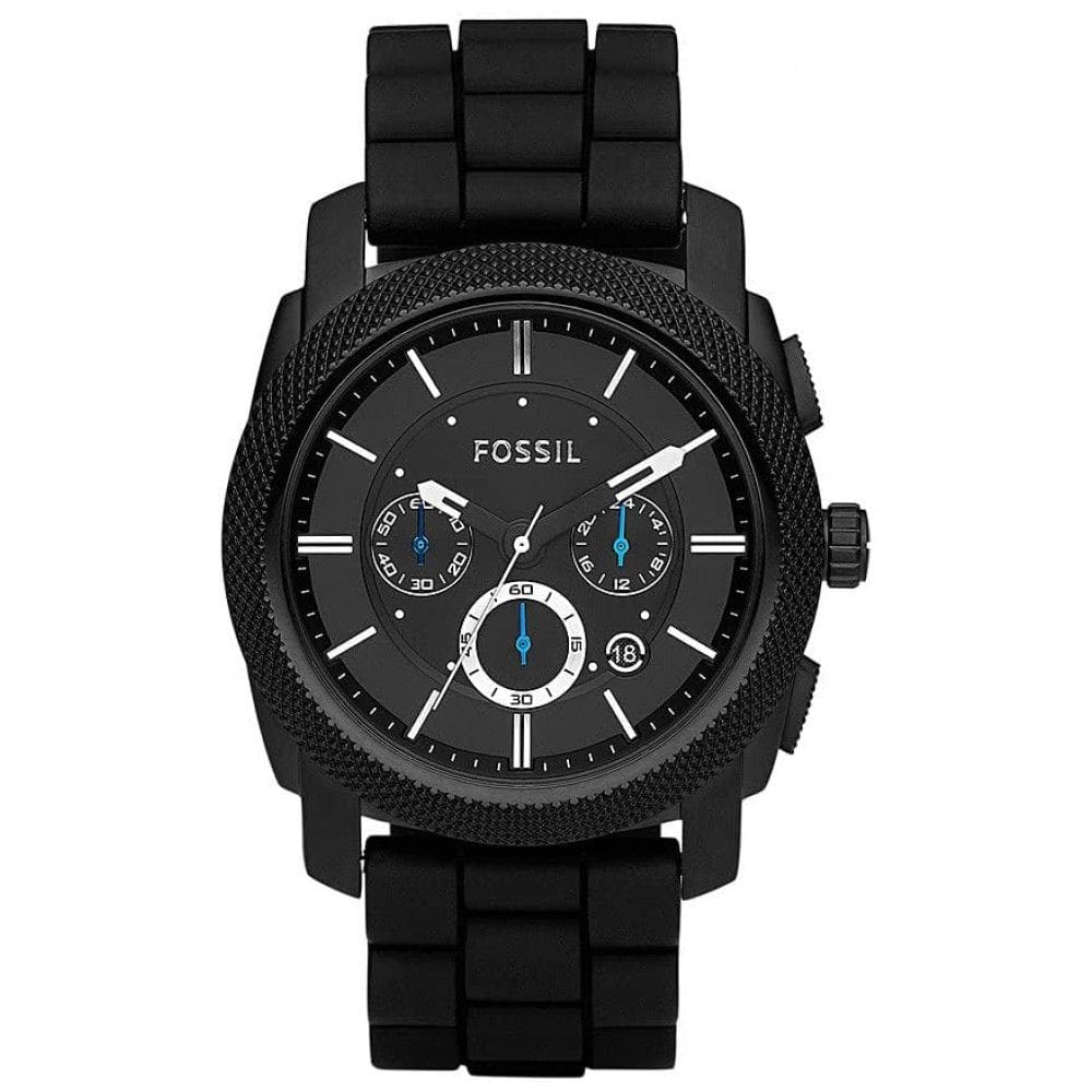 Relógio Masculino com Cronógrafo de Quartzo de Aço Inoxidável, FOSSIL FS4487IE, Preto