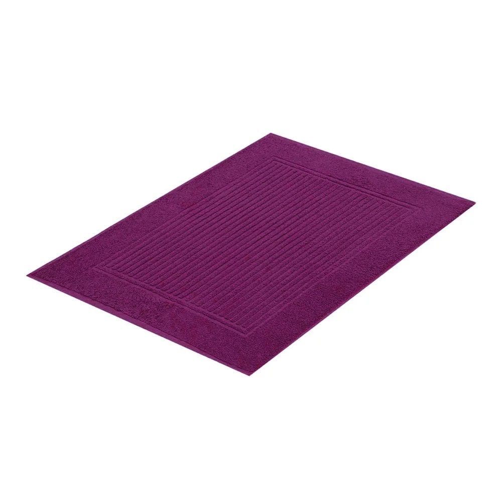 Piso Para Banheiro 100% Algodão Canelado 48x70cm - Buddemeyer - Roxo 1334