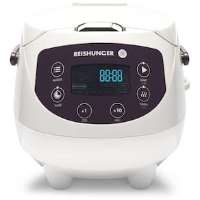 Panela de Arroz Elétrica 850mL, com 8 Predefinições e Tela LCD, Branca, 110v, REISHUNGER 542 MDRK, Branco