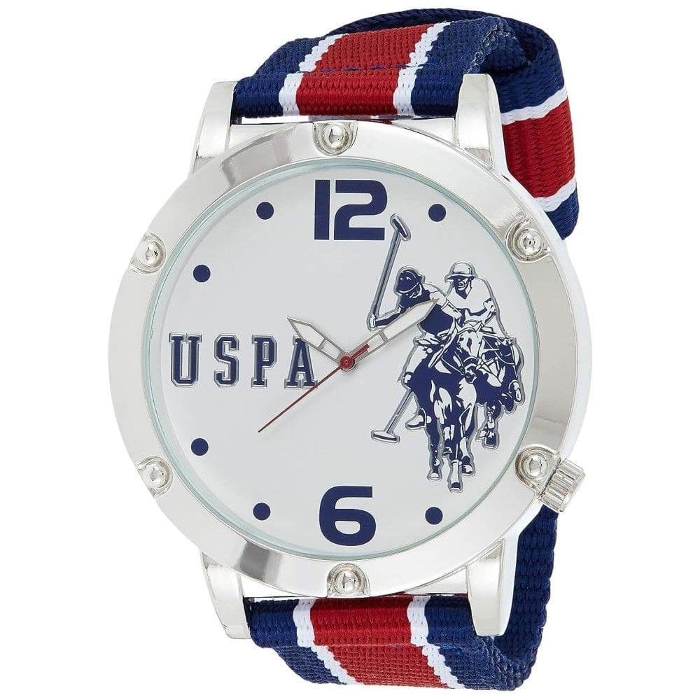 Relógio An Maclino Homem Qartzo Analógico Nylon, U.S. POLO ASSN. USC57003, Prateado