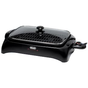 Perfecto Churrasqueira Elétrica com Tampa, 1500W, 110v, DELONGHI BG24, Preto