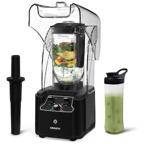 Liquidificador de Escudo Silencioso com Base de 2200W, CRANDDI KND K90 B New, Preto