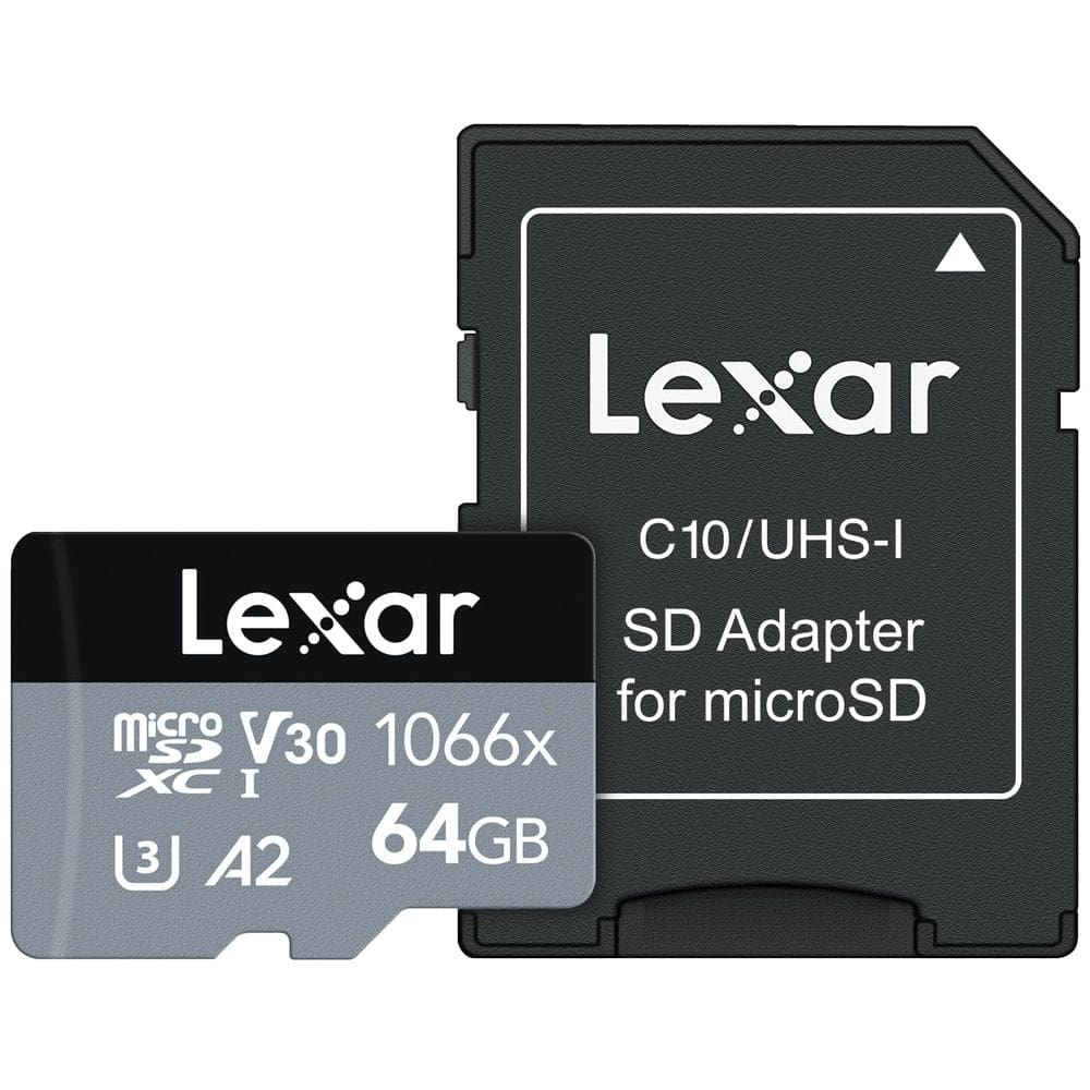Cartão Micro SD Lexar Professional 64GB 1066x UHS-I, U3, V30