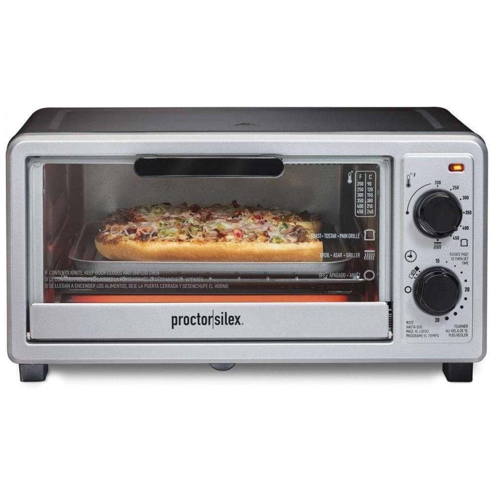 Forno Elétrico de Bancada com Controle de Temperatura e Temporizador, 110V 1100W, Aço Inoxidável, 110v, PROCTOR SILEX 31260, Prateado