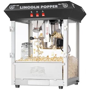 Pipoqueira Elétrica Retrô Produz até 8 Xícaras, 860W, 110v, GREAT NORTHERN POPCORN COMPANY 6015 Lincoln Top, Preto
