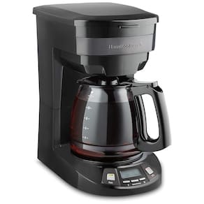Cafeteira Elétrica Programável 2.8L em Aço Inoxidável com Painel Digital, 110v, HAMILTON BEACH 46293, Preto