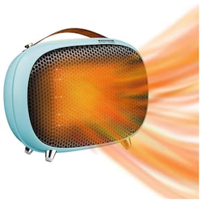 Aquecedor Elétrico com Proteção Contra Tombamento e 2 Níveis de Potência 800, 400W, 110v, VTEILAS M7, Verde