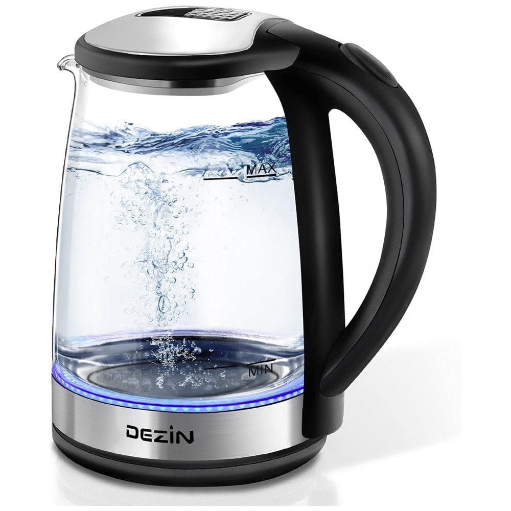 Chaleira Elétrica 1.8L, com Desligamento Automático, 1000W, 110v, DEZIN DZ380, Preto